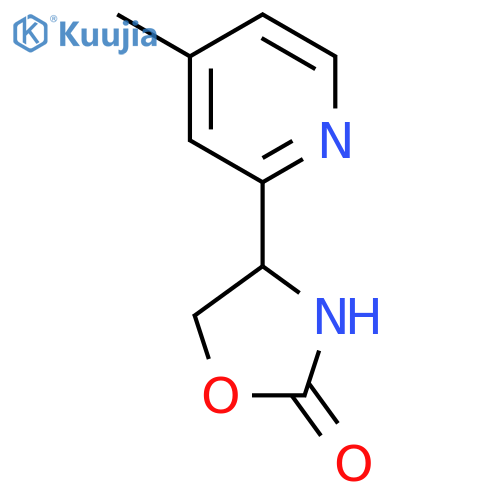 4-(4-Methylpyridin-2-yl)-1,3-oxazolidin-2-one structure