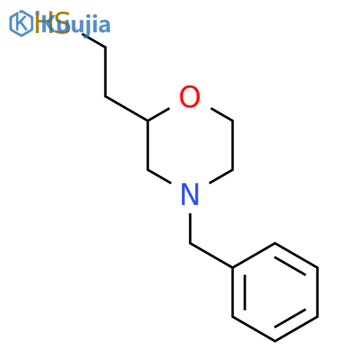 2-(4-benzylmorpholin-2-yl)ethane-1-thiol structure