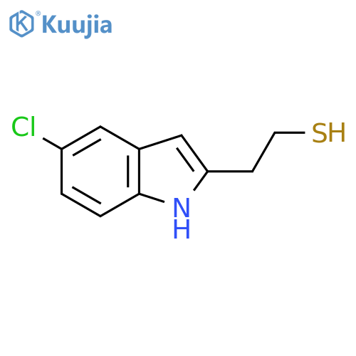 2-(5-chloro-1H-indol-2-yl)ethane-1-thiol structure