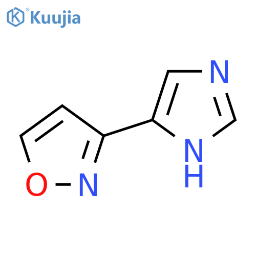 3-(1H-imidazol-4-yl)-1,2-oxazole structure