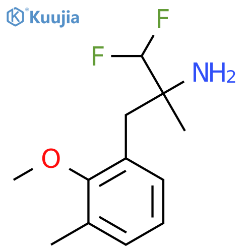 1,1-difluoro-3-(2-methoxy-3-methylphenyl)-2-methylpropan-2-amine structure