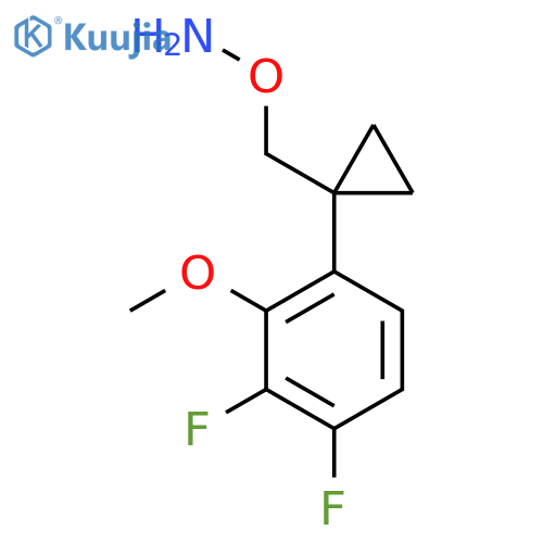 O-{1-(3,4-difluoro-2-methoxyphenyl)cyclopropylmethyl}hydroxylamine structure