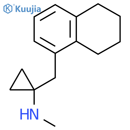 N-methyl-1-(5,6,7,8-tetrahydronaphthalen-1-yl)methylcyclopropan-1-amine structure