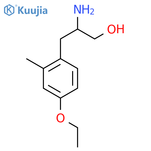 2-amino-3-(4-ethoxy-2-methylphenyl)propan-1-ol structure