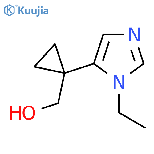 1-(1-ethyl-1H-imidazol-5-yl)cyclopropylmethanol structure