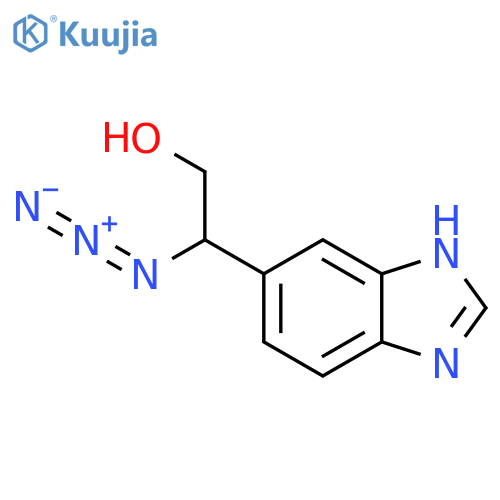2-azido-2-(1H-1,3-benzodiazol-5-yl)ethan-1-ol structure