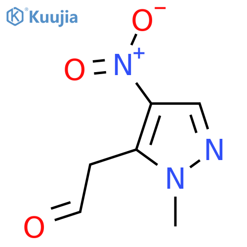 2-(1-methyl-4-nitro-1H-pyrazol-5-yl)acetaldehyde structure
