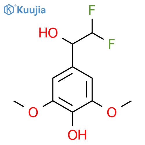 4-(2,2-difluoro-1-hydroxyethyl)-2,6-dimethoxyphenol structure