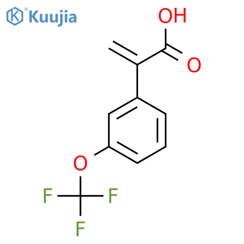 2-3-(trifluoromethoxy)phenylprop-2-enoic acid structure