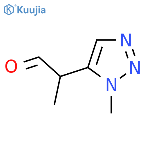2-(1-methyl-1H-1,2,3-triazol-5-yl)propanal structure