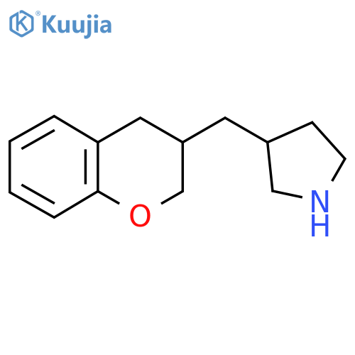 3-(3,4-dihydro-2H-1-benzopyran-3-yl)methylpyrrolidine structure