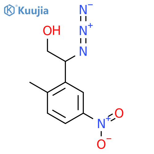 2-azido-2-(2-methyl-5-nitrophenyl)ethan-1-ol structure
