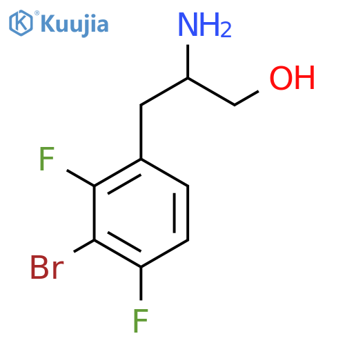 2-amino-3-(3-bromo-2,4-difluorophenyl)propan-1-ol structure