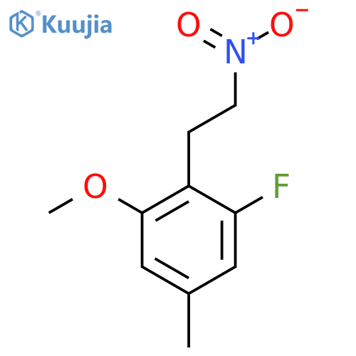 1-fluoro-3-methoxy-5-methyl-2-(2-nitroethyl)benzene structure