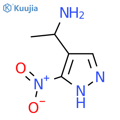 1-(3-nitro-1H-pyrazol-4-yl)ethan-1-amine structure