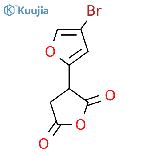 3-(4-bromofuran-2-yl)oxolane-2,5-dione structure