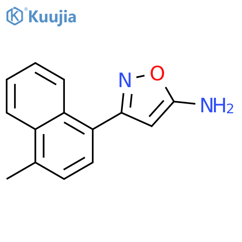 3-(4-methylnaphthalen-1-yl)-1,2-oxazol-5-amine structure