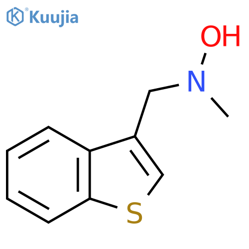 N-(1-benzothiophen-3-yl)methyl-N-methylhydroxylamine structure