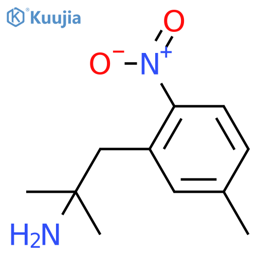 2-methyl-1-(5-methyl-2-nitrophenyl)propan-2-amine structure
