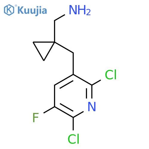 {1-(2,6-dichloro-5-fluoropyridin-3-yl)methylcyclopropyl}methanamine structure