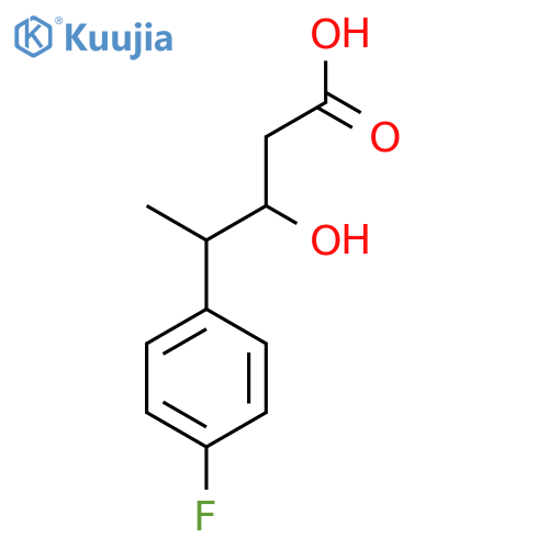 4-(4-fluorophenyl)-3-hydroxypentanoic acid structure