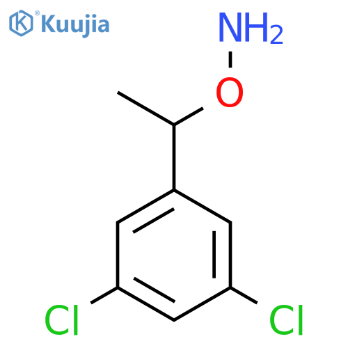 O-1-(3,5-dichlorophenyl)ethylhydroxylamine structure