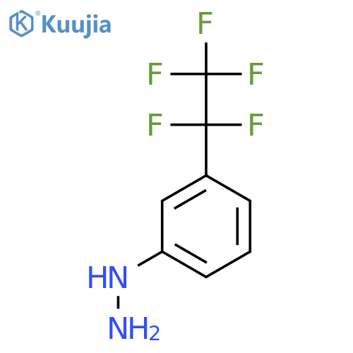 3-(pentafluoroethyl)phenylhydrazine structure