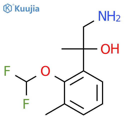 1-amino-2-2-(difluoromethoxy)-3-methylphenylpropan-2-ol structure