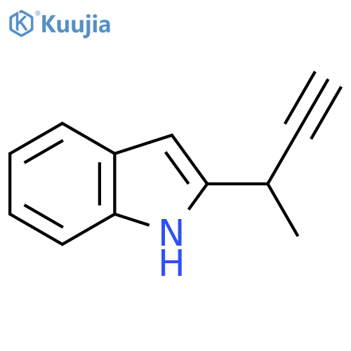 2-(but-3-yn-2-yl)-1H-indole structure
