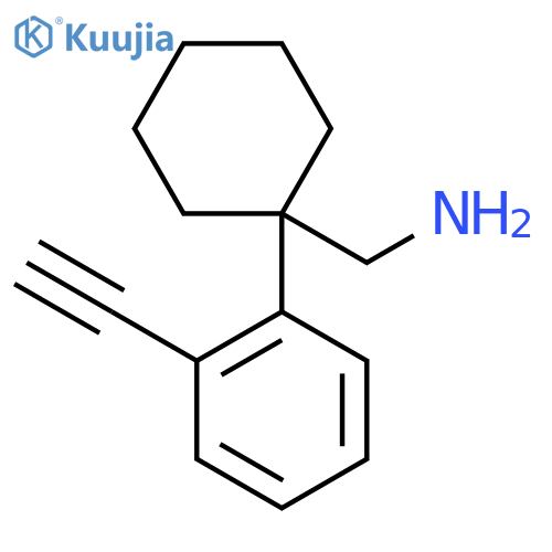 1-(2-ethynylphenyl)cyclohexylmethanamine structure
