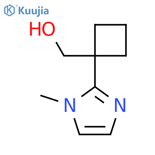1-(1-methyl-1H-imidazol-2-yl)cyclobutylmethanol structure