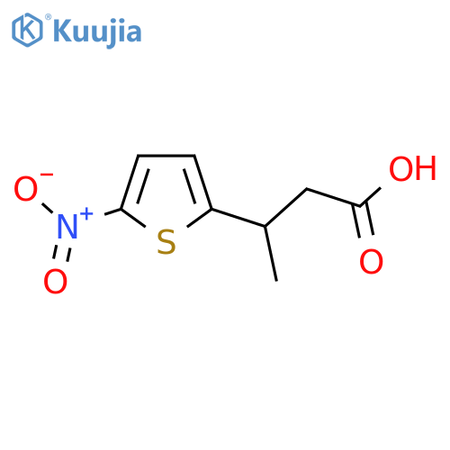 3-(5-nitrothiophen-2-yl)butanoic acid structure