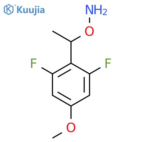 O-1-(2,6-difluoro-4-methoxyphenyl)ethylhydroxylamine structure