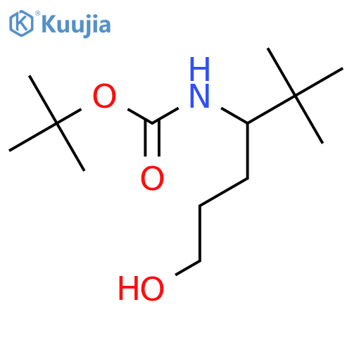 tert-butyl N-(6-hydroxy-2,2-dimethylhexan-3-yl)carbamate structure