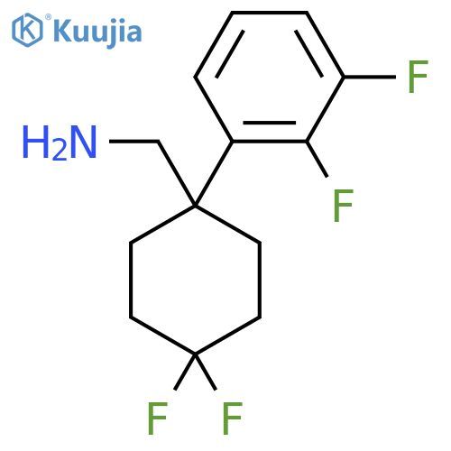 1-(2,3-difluorophenyl)-4,4-difluorocyclohexylmethanamine structure