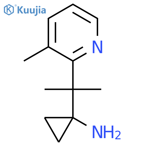 1-2-(3-methylpyridin-2-yl)propan-2-ylcyclopropan-1-amine structure