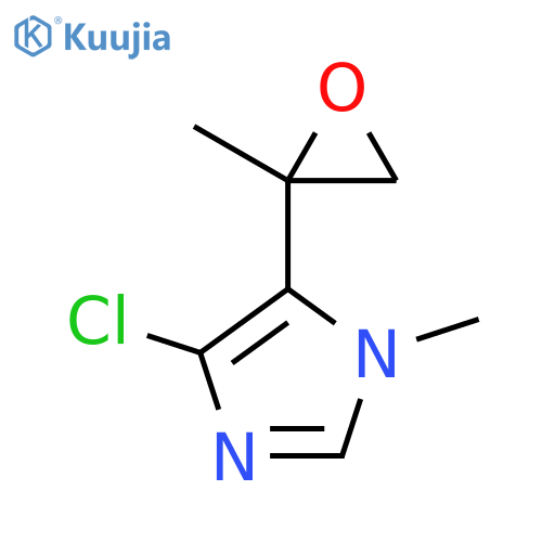 4-chloro-1-methyl-5-(2-methyloxiran-2-yl)-1H-imidazole structure