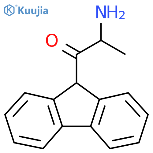 2-amino-1-(9H-fluoren-9-yl)propan-1-one structure