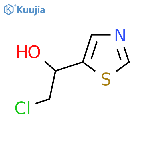 2-chloro-1-(1,3-thiazol-5-yl)ethan-1-ol structure