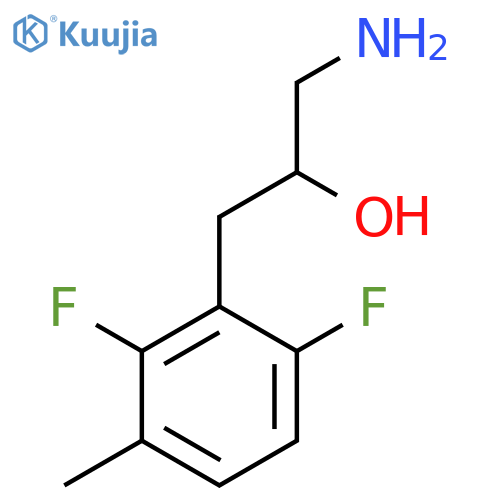 1-amino-3-(2,6-difluoro-3-methylphenyl)propan-2-ol structure