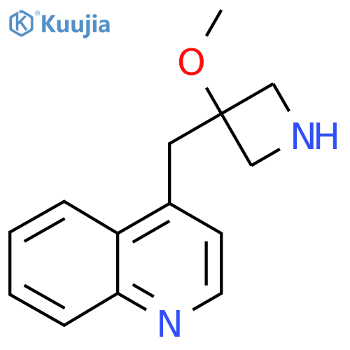 4-(3-methoxyazetidin-3-yl)methylquinoline structure