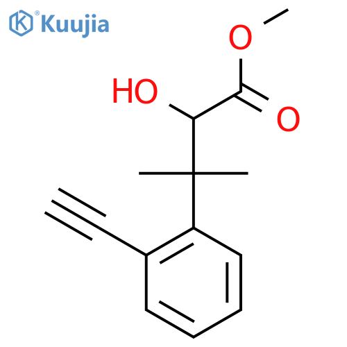 methyl 3-(2-ethynylphenyl)-2-hydroxy-3-methylbutanoate structure