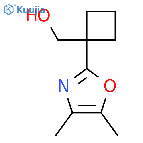 1-(dimethyl-1,3-oxazol-2-yl)cyclobutylmethanol structure