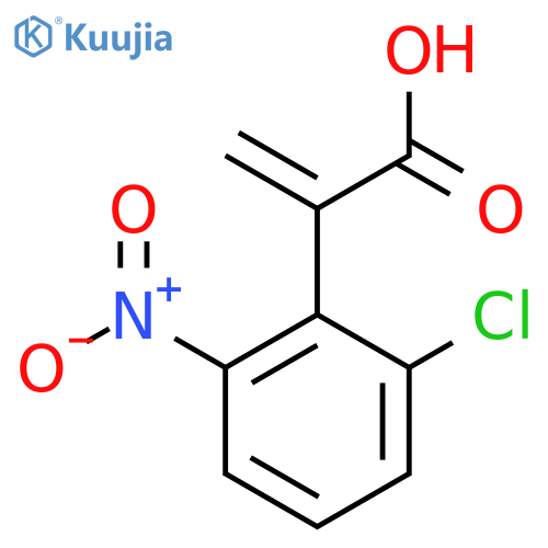 2-(2-chloro-6-nitrophenyl)prop-2-enoic acid structure
