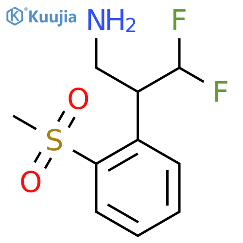 3,3-difluoro-2-(2-methanesulfonylphenyl)propan-1-amine structure