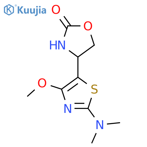 4-2-(dimethylamino)-4-methoxy-1,3-thiazol-5-yl-1,3-oxazolidin-2-one structure