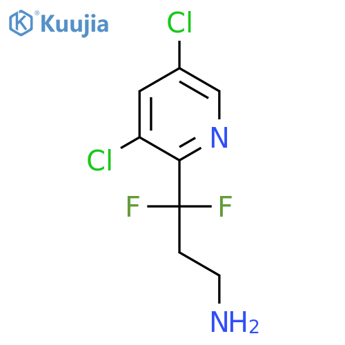 3-(3,5-dichloropyridin-2-yl)-3,3-difluoropropan-1-amine structure