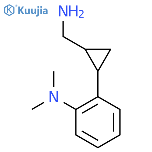 2-2-(aminomethyl)cyclopropyl-N,N-dimethylaniline structure