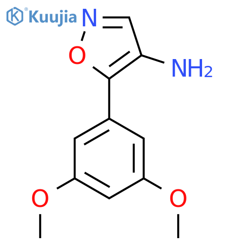 5-(3,5-dimethoxyphenyl)-1,2-oxazol-4-amine structure