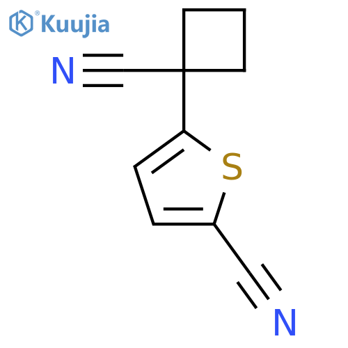 5-(1-cyanocyclobutyl)thiophene-2-carbonitrile structure